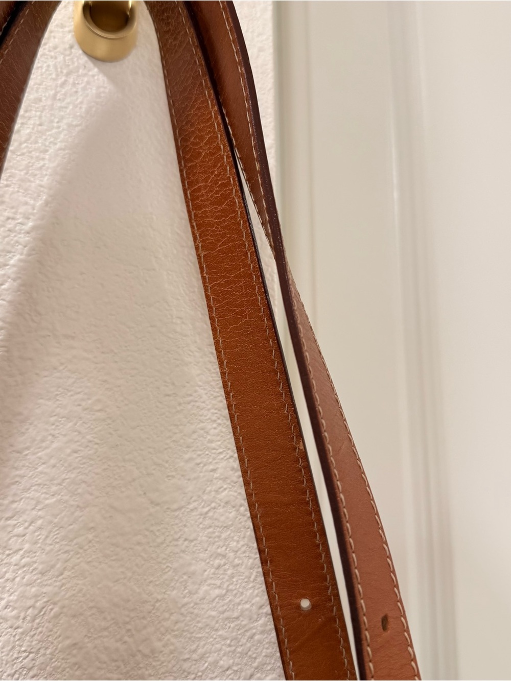 Celine MC98/2 Brown Monogram Tote with Tan Leather Trim - Picture 4 of 11